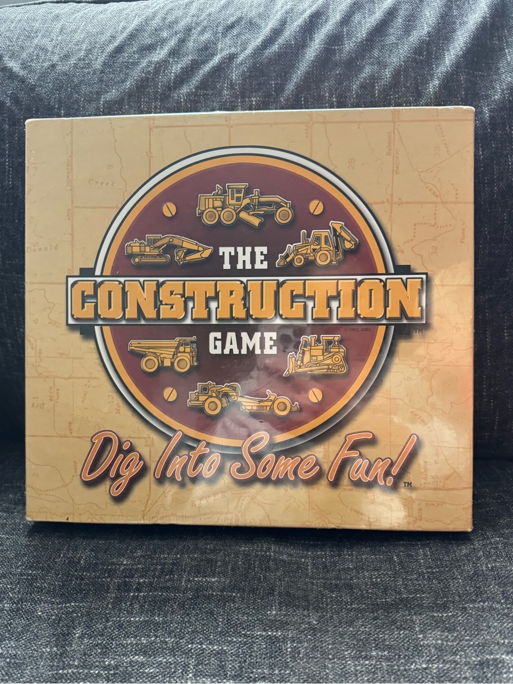 The Construction Game - Yellow/Brown Family Board Game NEW